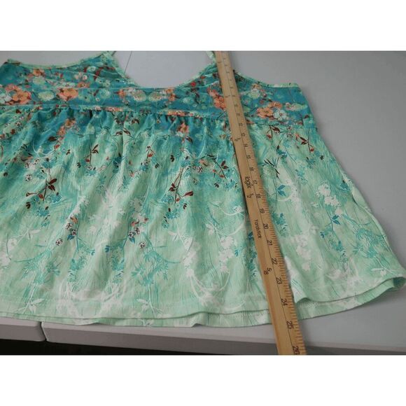 Women's Floral Printed Spaghetti Straps Top 2XL - Picture 6 of 7